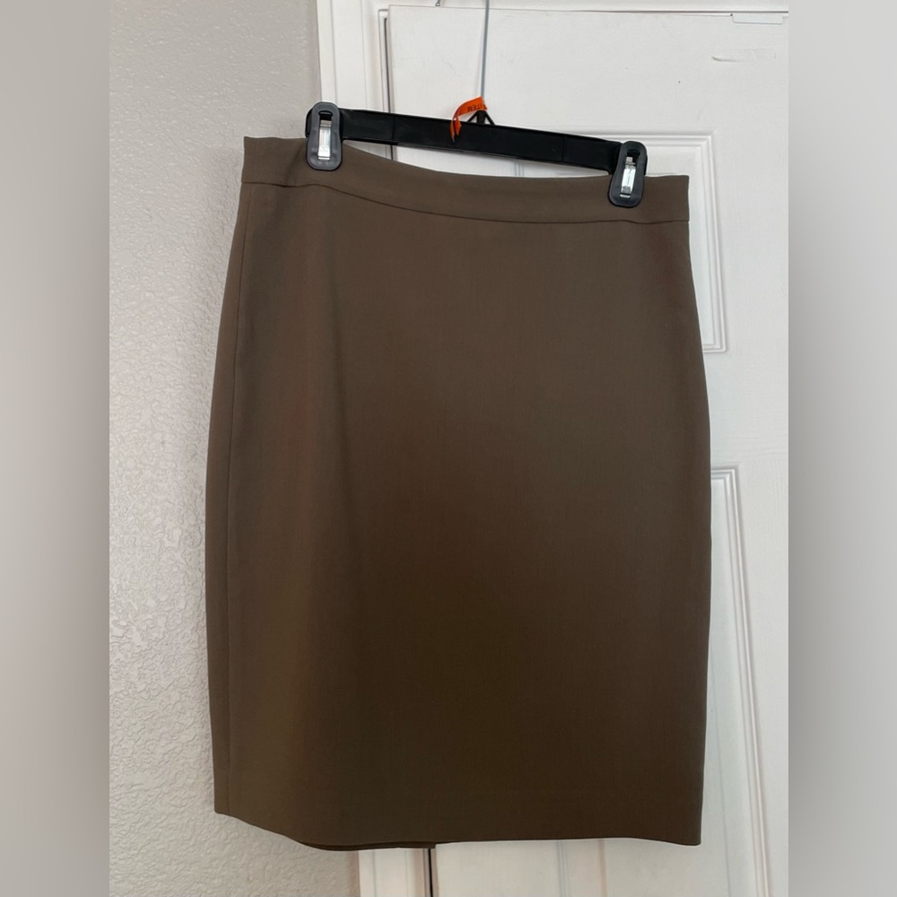 Brown pencil skirt